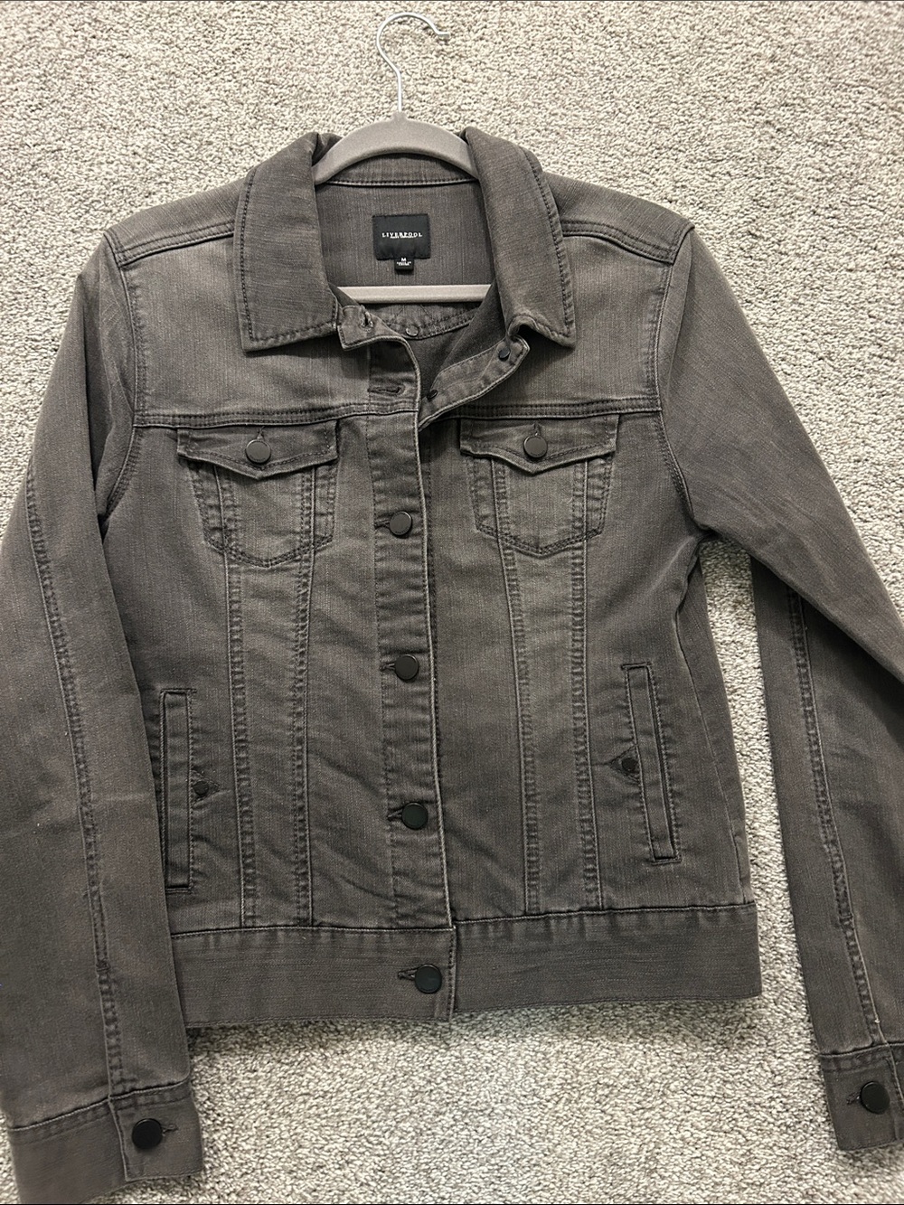Liverpool denim jacket, size medium